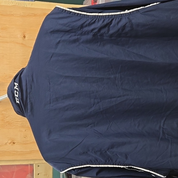 CCM Size XL Navy Blue Lightweight Windbreaker Style Jacket - Picture 5 of 10